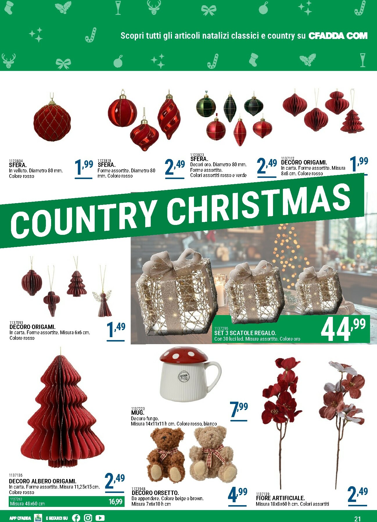 cfadda - Volantino CFADDA - Natale valido dal 01/11 al 06/01 - page: 21