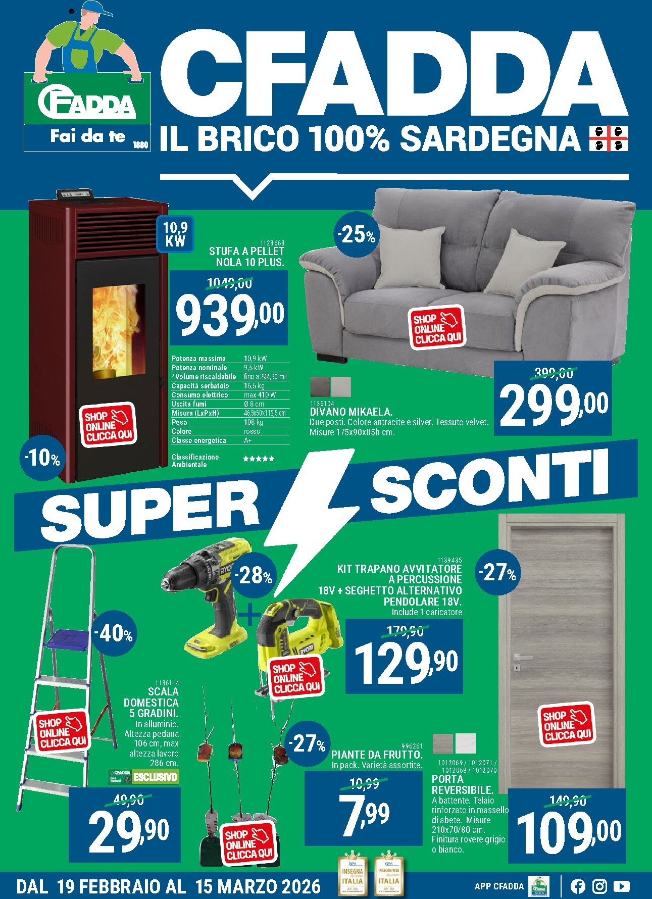 cfadda - Volantino CFADDA valido dal 19/02/2026 al 15/03/2026