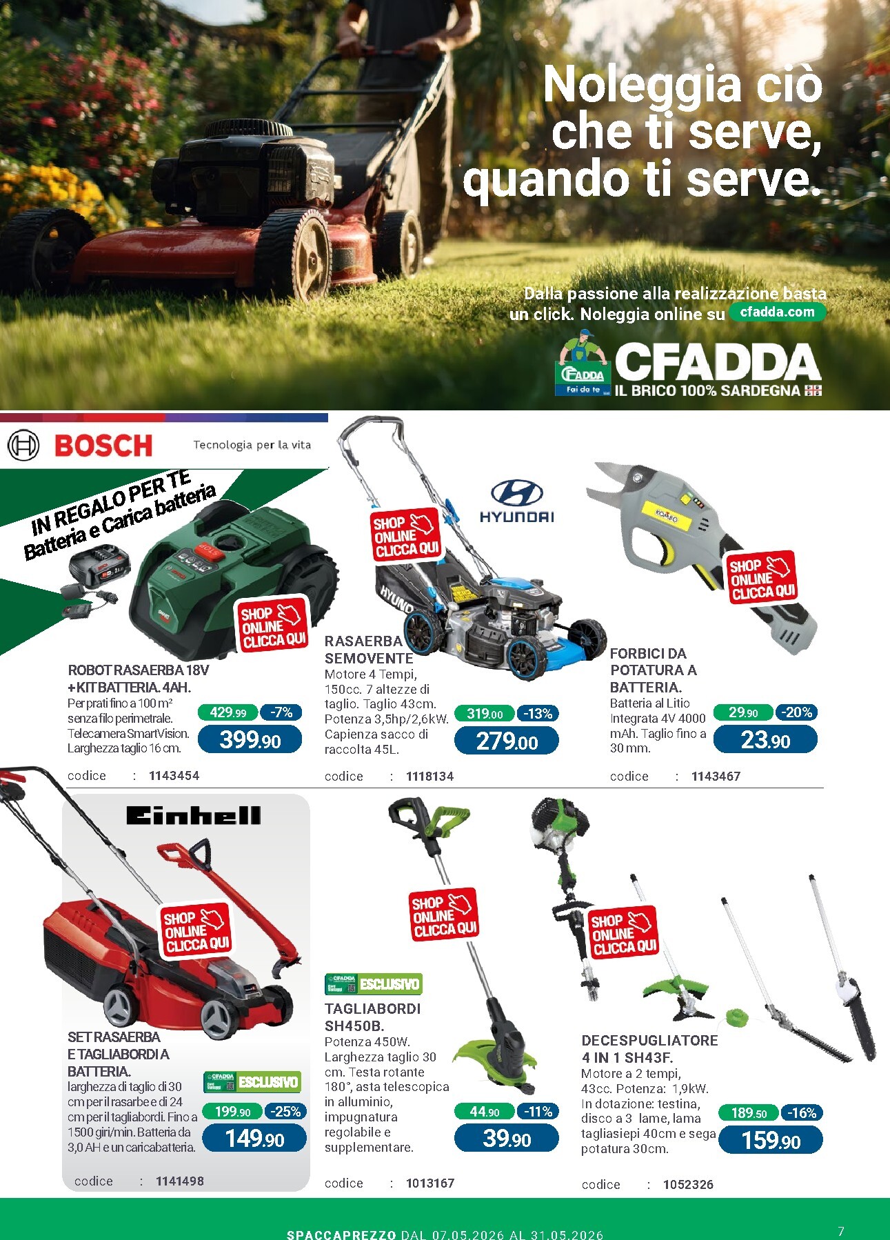 cfadda - Volantino attuale di CFADDA valido dal giovedì 07/05/2026 al domenica 31/05/2026 - page: 7