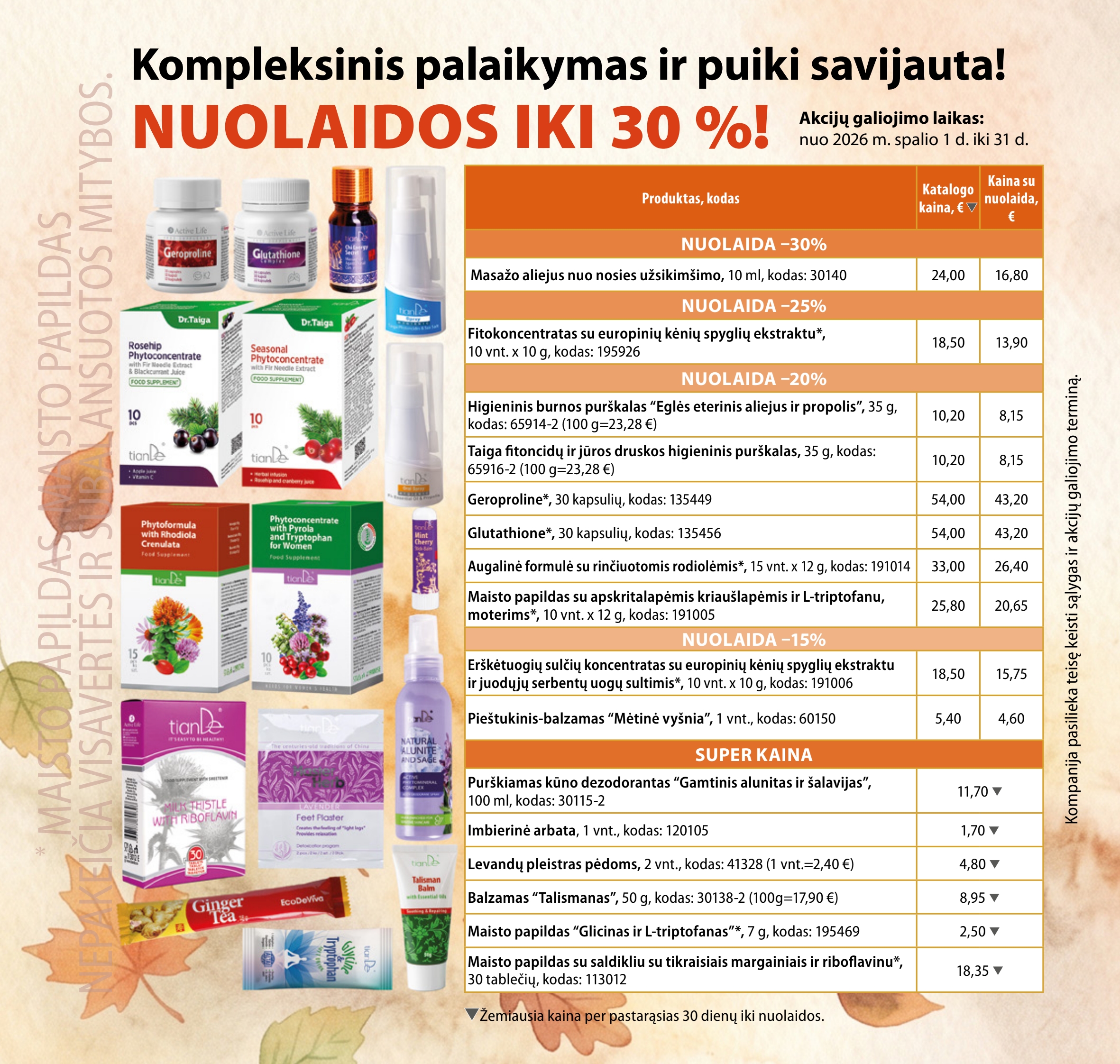 tiande-katalogai - TIANDE - Akcijų leidinys (2026-10-01 - 2026-10-31) - page: 4