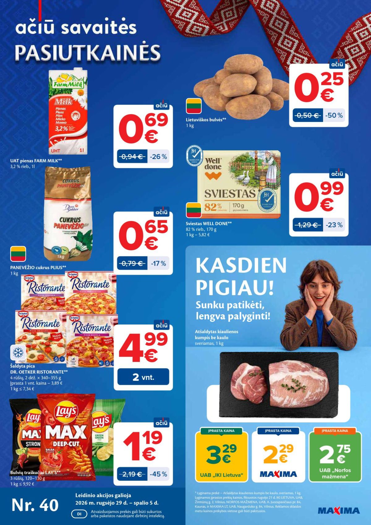 maxima - MAXIMA - Kaininis leidinys Nr.40 (2026 09 29 - 2026 10 05)