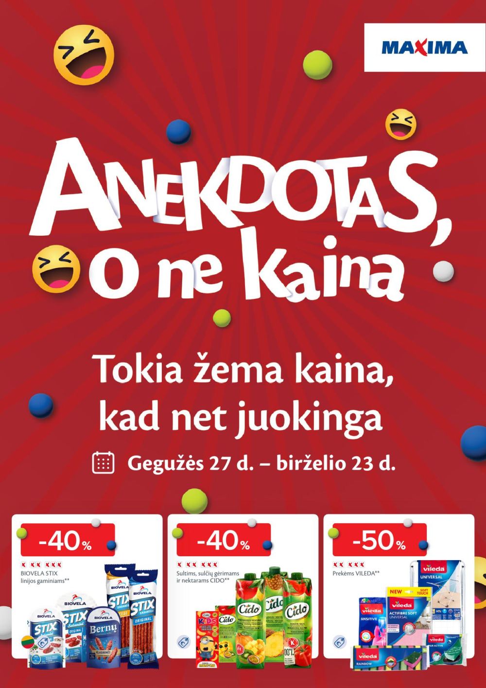 maxima - MAXIMA - Anekdotas, o ne kaina (2025 05 27 - 2025 06 23)