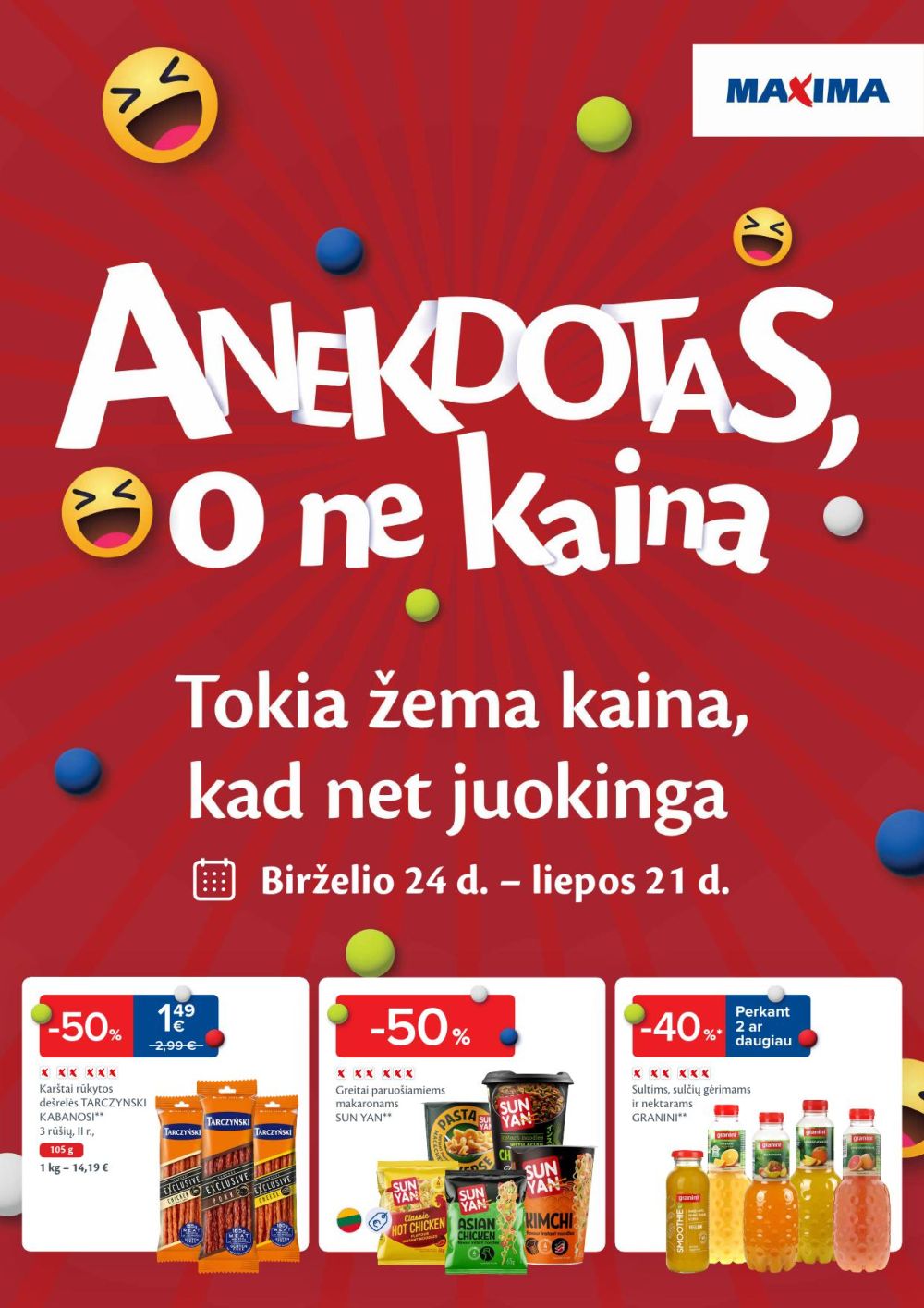 maxima - MAXIMA - Anekdotas, o ne kaina (2025 06 24 - 2025 07 21)