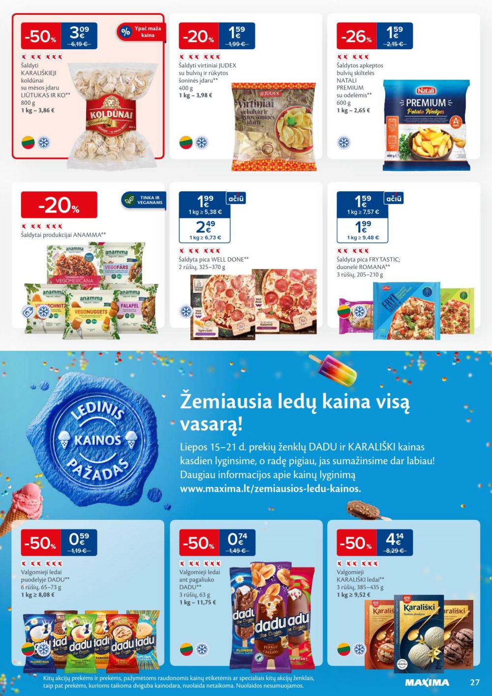 maxima - MAXIMA - Kaininis leidinys Nr.29 (2025 07 15 - 2025 07 21) - page: 27 maxima - MAXIMA - Kaininis leidinys Nr.29 (2025 07 15 - 2025 07 21) - page: 27