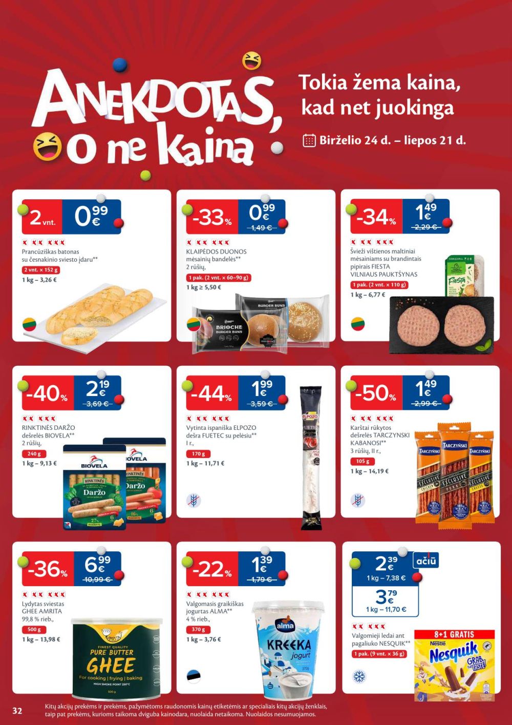 maxima - MAXIMA - Kaininis leidinys Nr.29 (2025 07 15 - 2025 07 21) - page: 32 maxima - MAXIMA - Kaininis leidinys Nr.29 (2025 07 15 - 2025 07 21) - page: 32