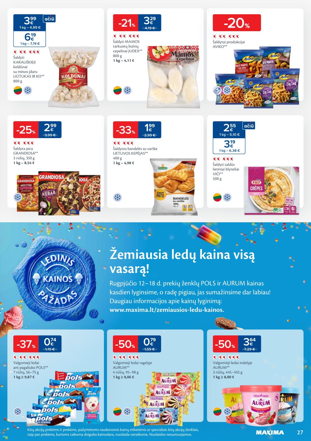 maxima - MAXIMA - Kaininis leidinys Nr.33 (2025 08 12 - 2025 08 18) - page: 27