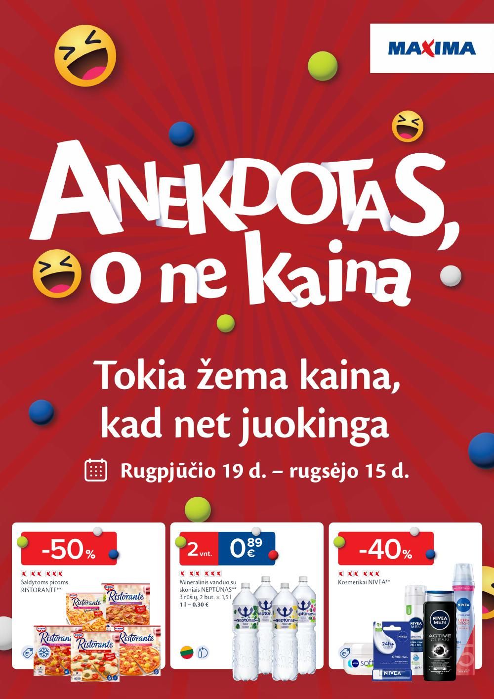 maxima - MAXIMA - Anekdotas, o ne kaina (2025 08 19 - 2025 09 15)