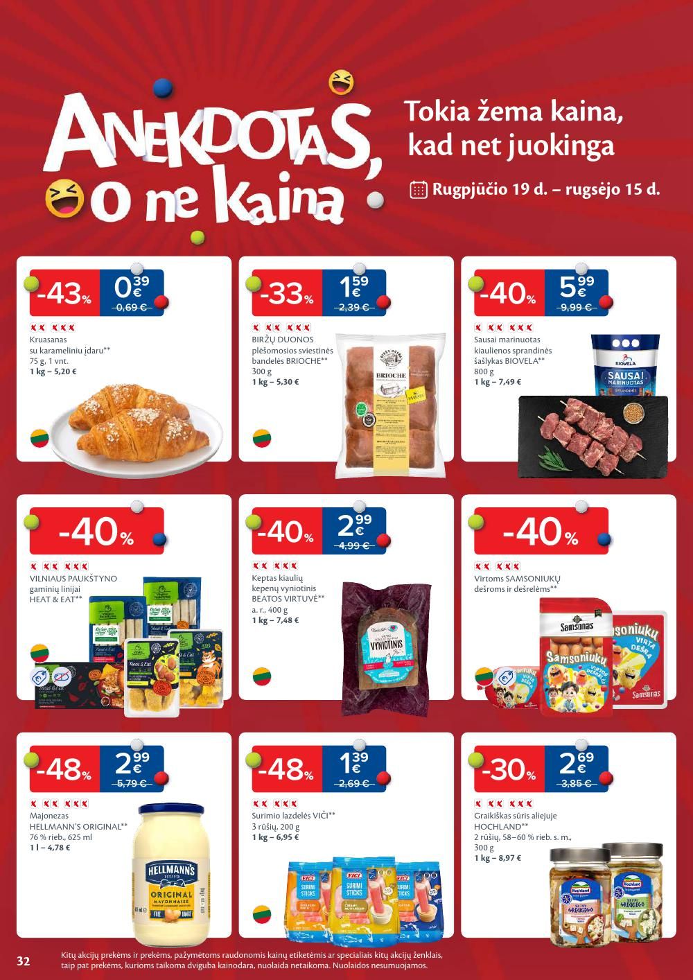 maxima - MAXIMA - Kaininis leidinys Nr.34 (2025 08 19 - 2025 08 25) - page: 32 maxima - MAXIMA - Kaininis leidinys Nr.34 (2025 08 19 - 2025 08 25) - page: 32