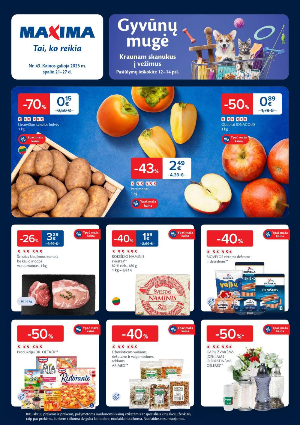 maxima - MAXIMA - Kaininis leidinys Nr.43 (2025 10 21 - 2025 10 27)