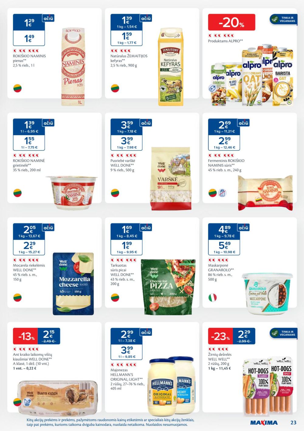 maxima - MAXIMA - Kaininis leidinys Nr.45 (2025 11 04 - 2025 11 10) - page: 23