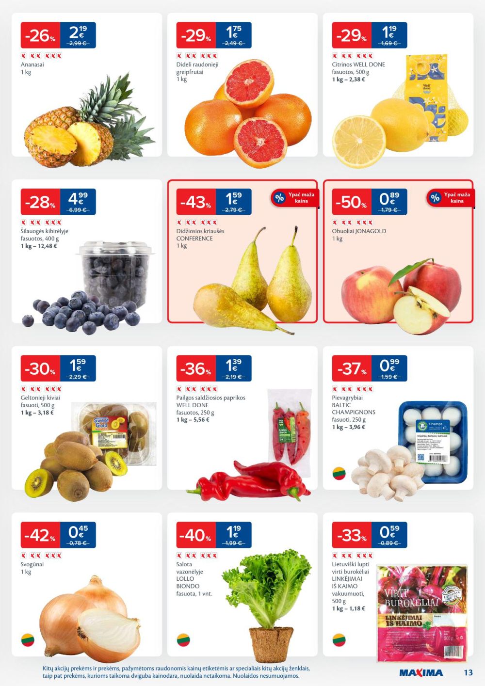 maxima - MAXIMA - Kaininis leidinys Nr.45 (2025 11 04 - 2025 11 10) - page: 13