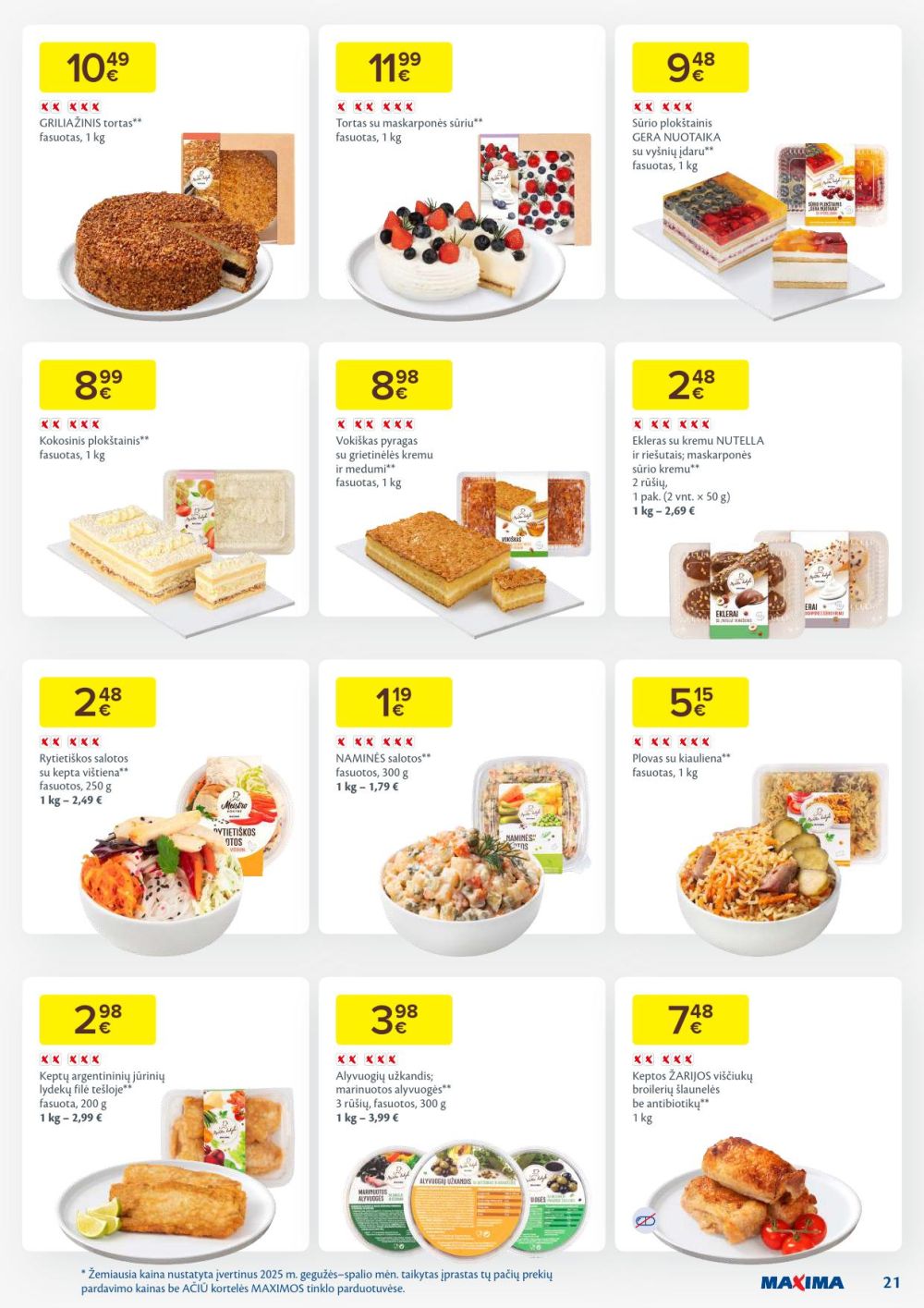 maxima - MAXIMA - Kaininis leidinys Nr.46 (2025 11 11 - 2025 11 17) - page: 21