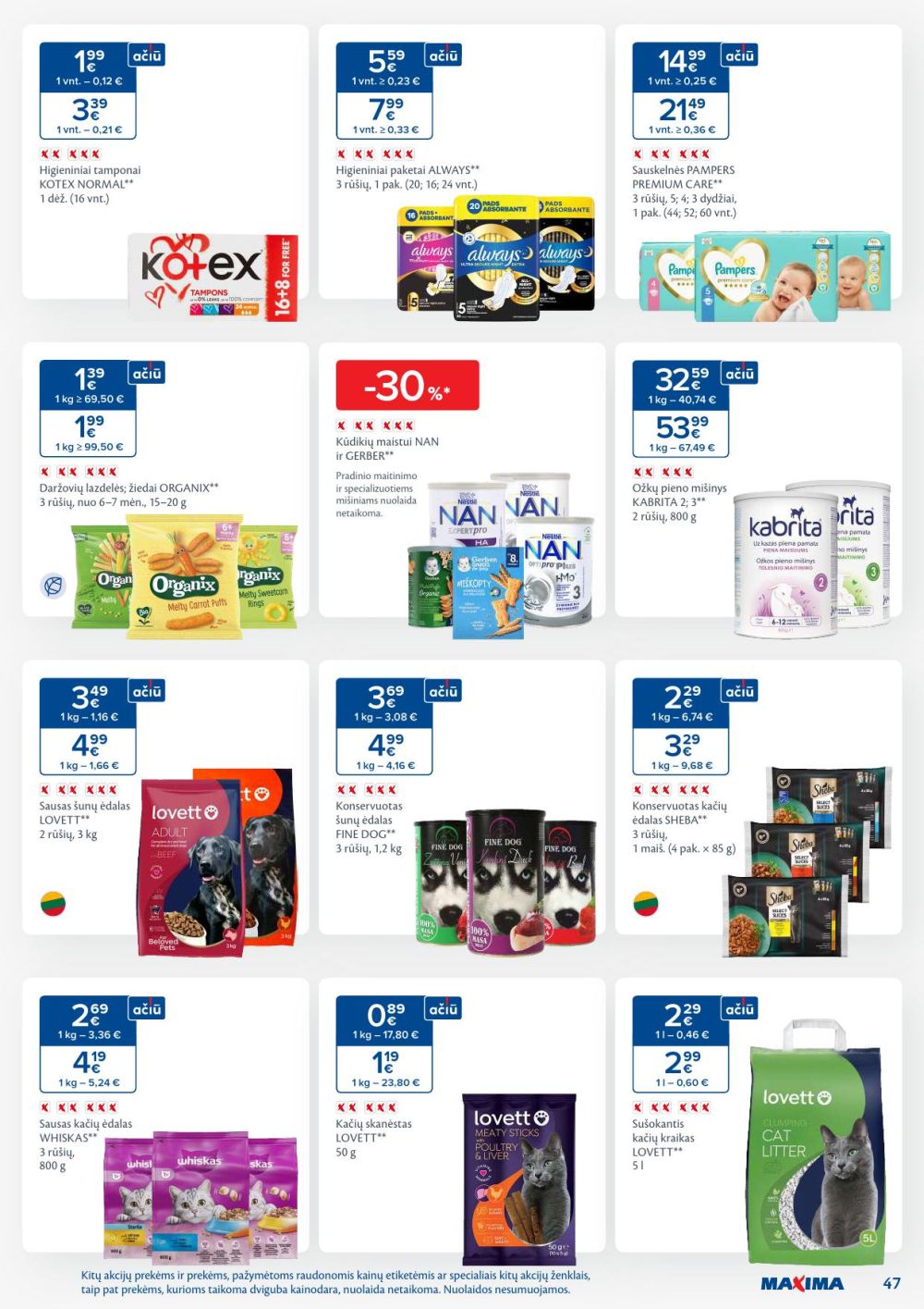 maxima - MAXIMA - Kaininis leidinys Nr.46 (2025 11 11 - 2025 11 17) - page: 47