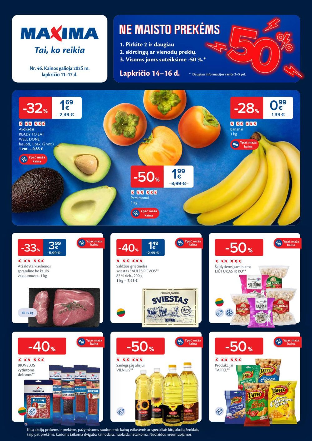 maxima - MAXIMA - Kaininis leidinys Nr.46 (2025 11 11 - 2025 11 17) - page: 1