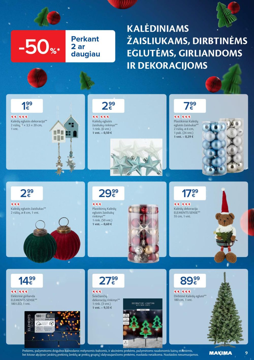 maxima - MAXIMA - Kaininis leidinys Nr.47 (2025 11 18 - 2025 11 24) - page: 9