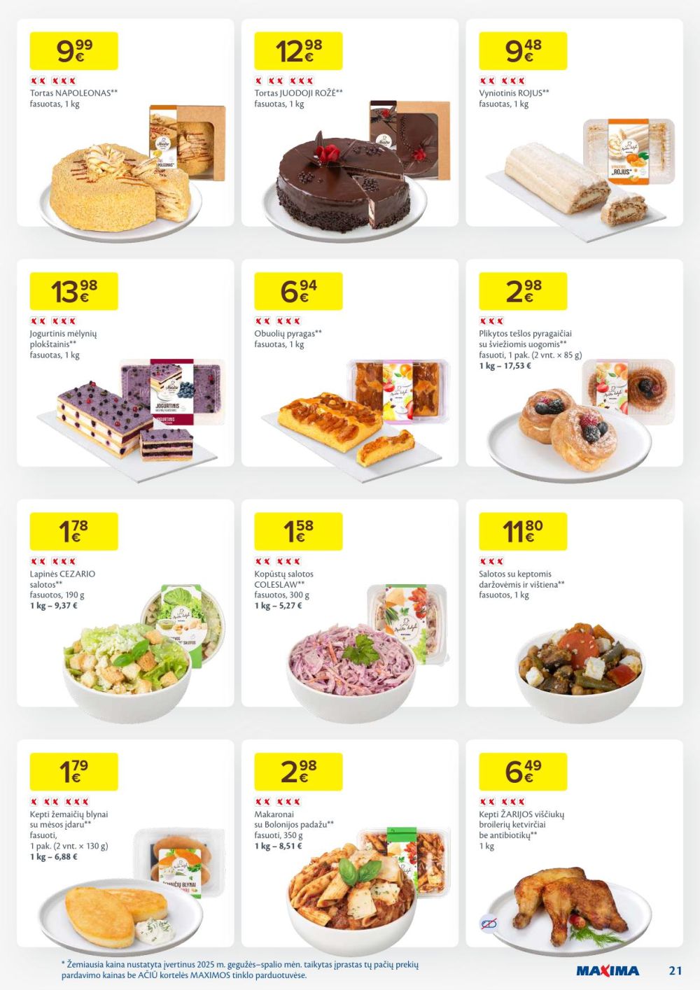 maxima - MAXIMA - Kaininis leidinys Nr.47 (2025 11 18 - 2025 11 24) - page: 21