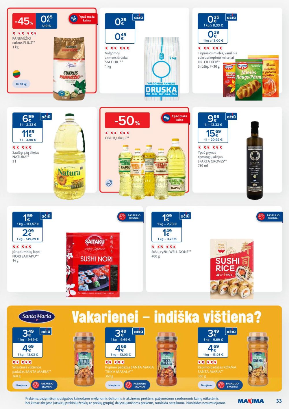 maxima - MAXIMA - Kaininis leidinys Nr.47 (2025 11 18 - 2025 11 24) - page: 33