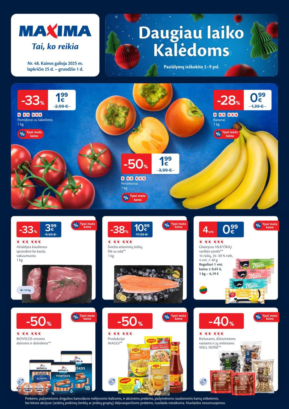 maxima - MAXIMA - Kaininis leidinys Nr.48 (2025 11 25 - 2025 12 01) - page: 1