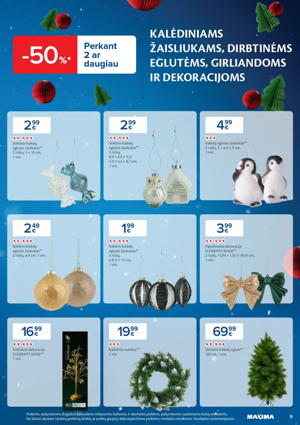 maxima - MAXIMA - Kaininis leidinys Nr.48 (2025 11 25 - 2025 12 01) - page: 9