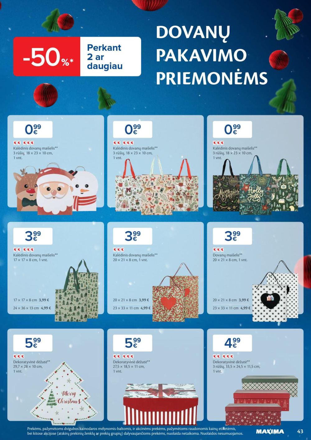 maxima - MAXIMA - Daugiau laiko Kalėdoms (2025 12 02 - 2025 12 08) - page: 43