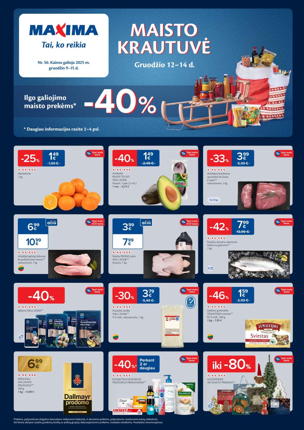 maxima - MAXIMA - Kaininis leidinys Nr.50 (2025 12 09 - 2025 12 15)