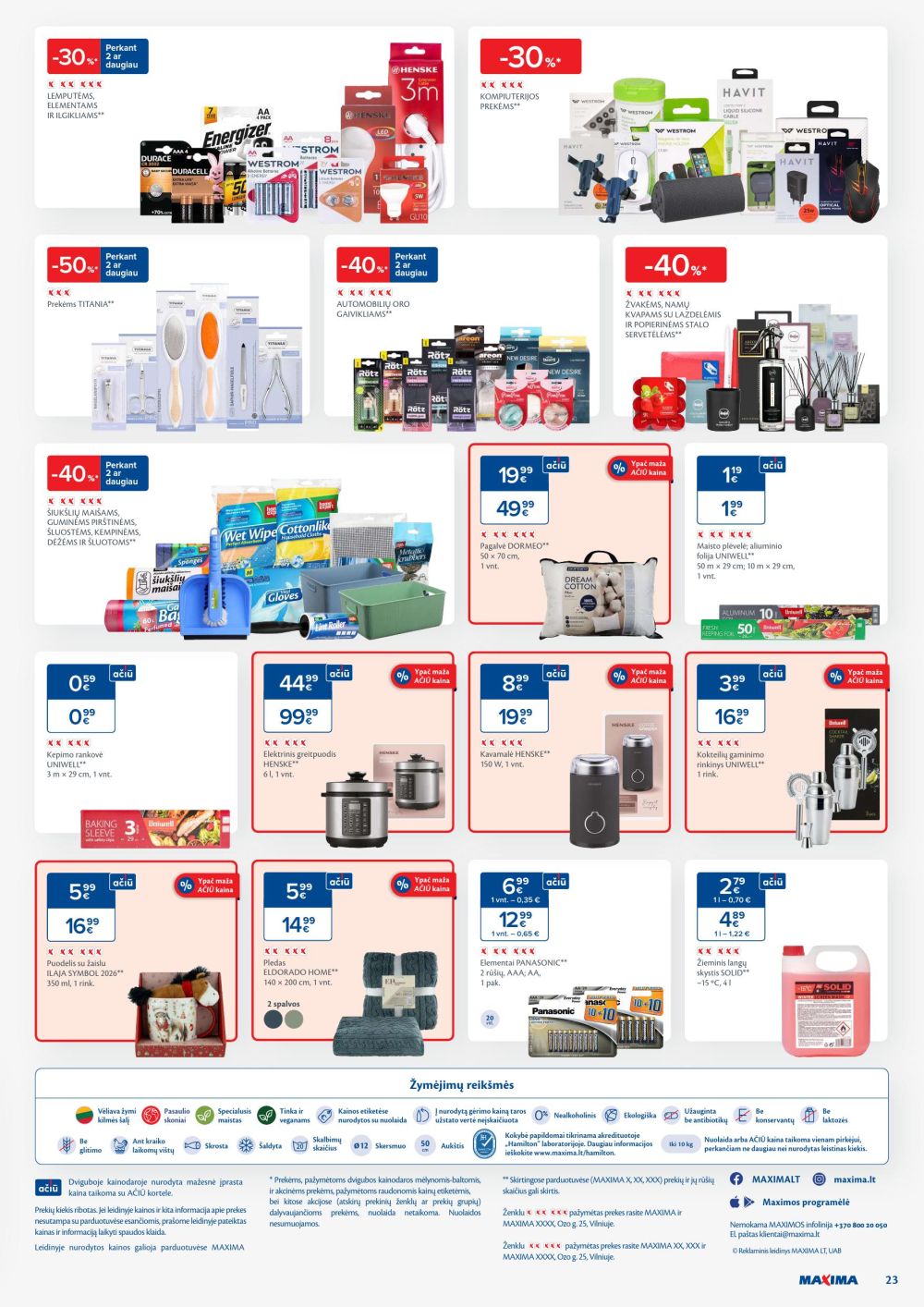 maxima - MAXIMA - Kaininis leidinys Nr.51-52 (2025 12 16 - 2025 12 28) - page: 23