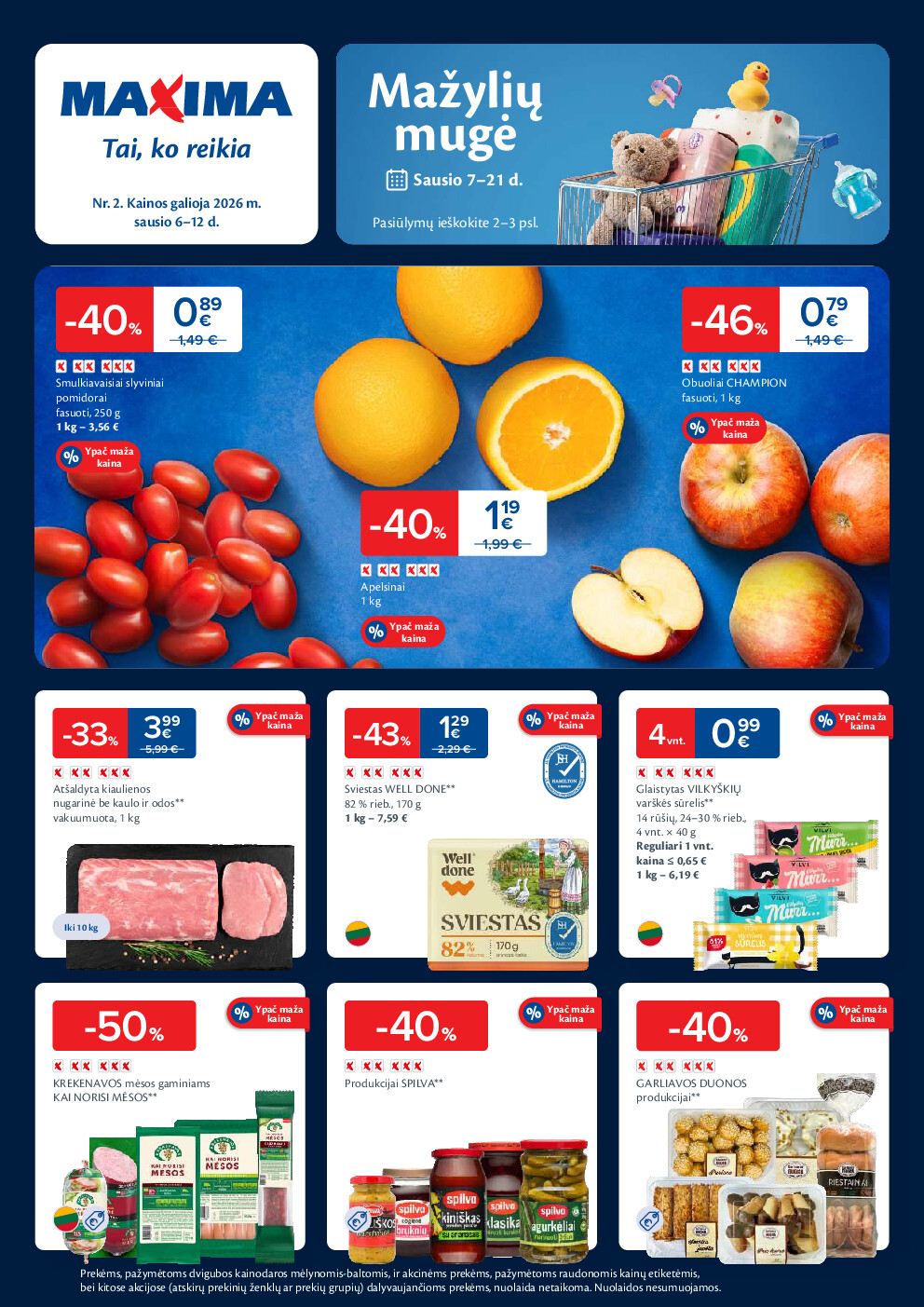 maxima - MAXIMA kaininis leidinys Nr. 2 (2026-01-06 - 2026-01-12)