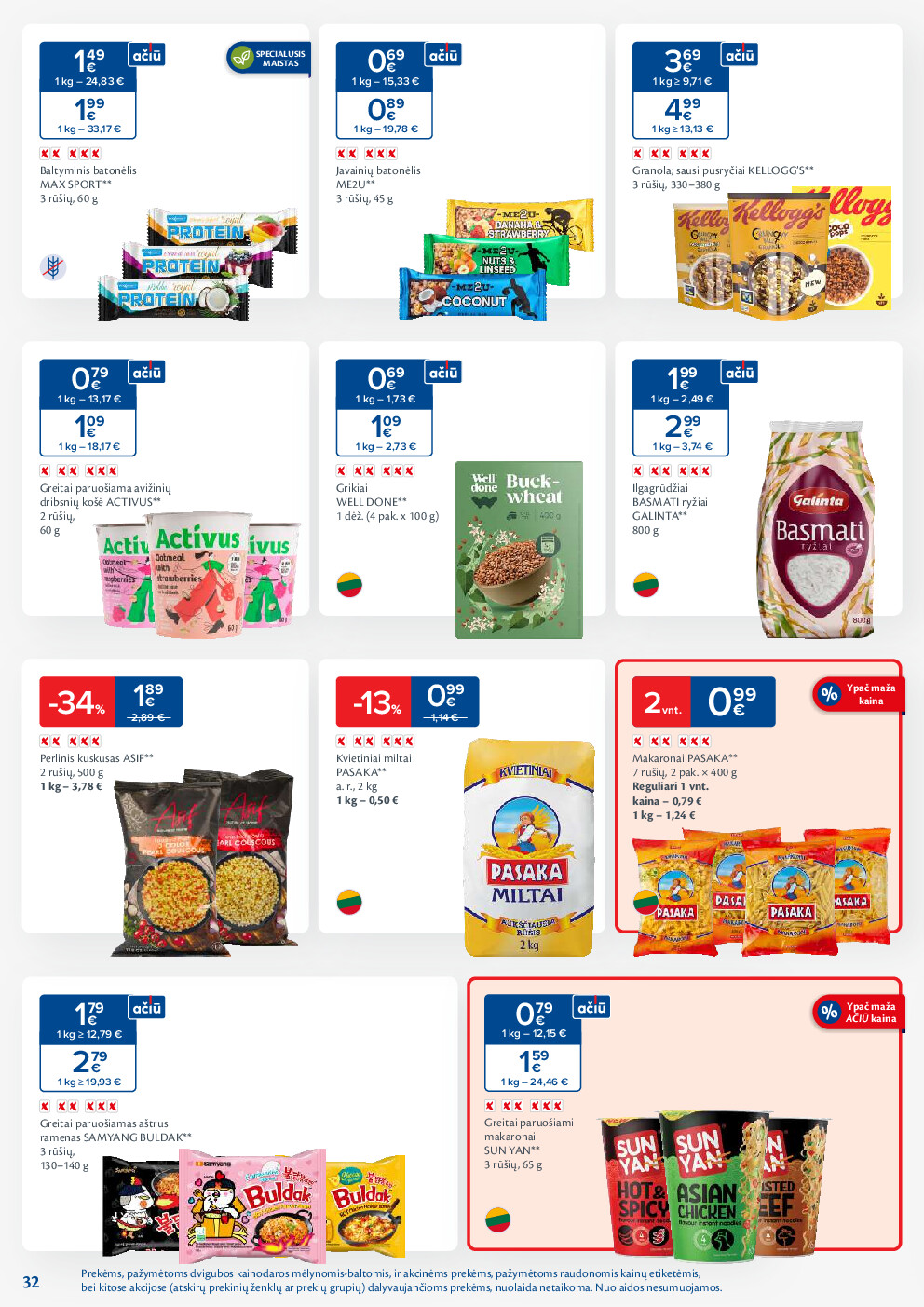 maxima - MAXIMA kaininis leidinys Nr. 2 (2026-01-06 - 2026-01-12) - page: 32