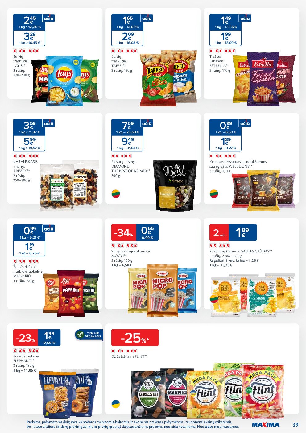 maxima - MAXIMA kaininis leidinys Nr. 2 (2026-01-06 - 2026-01-12) - page: 39