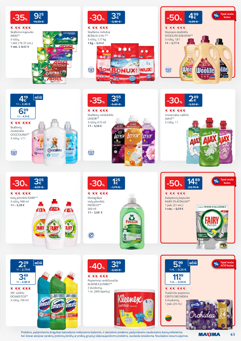 maxima - MAXIMA kaininis leidinys Nr. 2 (2026-01-06 - 2026-01-12) - page: 41