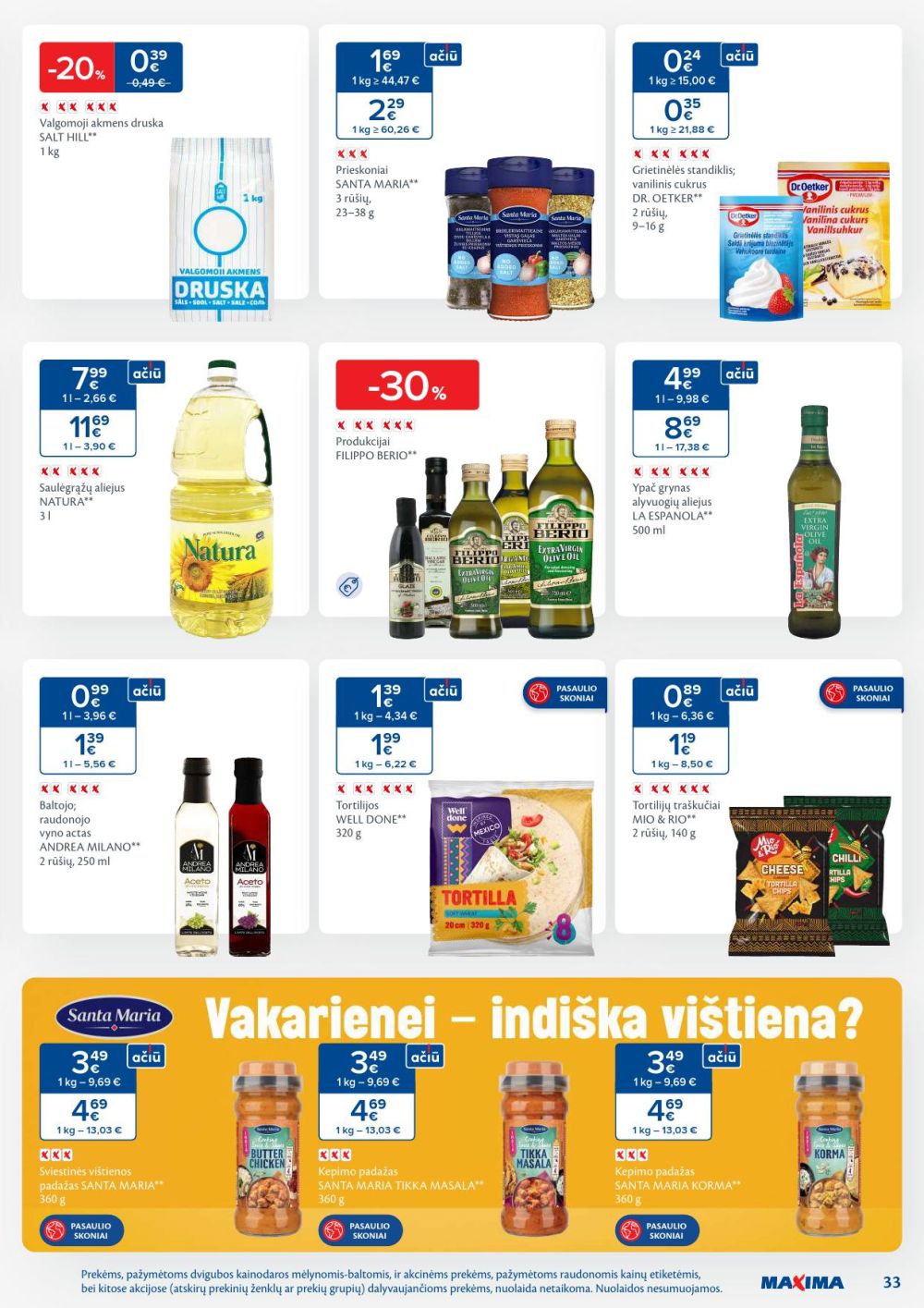 maxima - MAXIMA - Kaininis leidinys Nr.2 (2026 01 06 - 2026 01 12) - page: 33