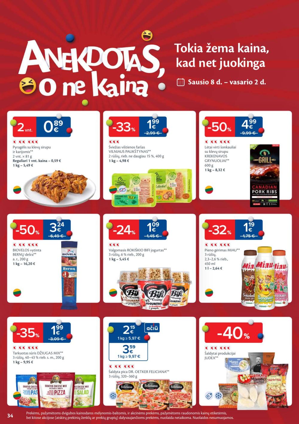 maxima - MAXIMA - Kaininis leidinys Nr.2 (2026 01 06 - 2026 01 12) - page: 34