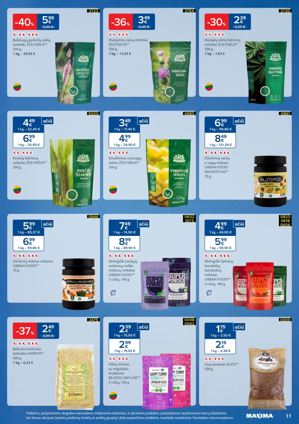 maxima - MAXIMA - SVEIKUOLIŲ MĖNUO (2026 01 06 - 2026 02 02) - page: 11