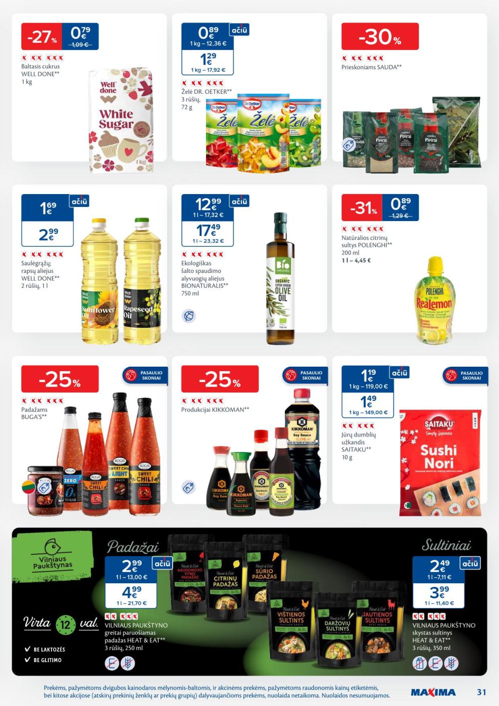 maxima - MAXIMA - Kaininis leidinys Nr.4 (2026 01 20 - 2026 01 26) - page: 31