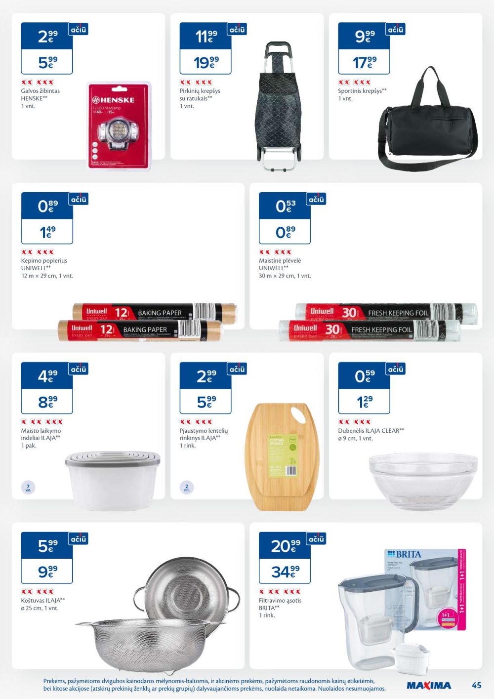 maxima - MAXIMA - Kaininis leidinys Nr.4 (2026 01 20 - 2026 01 26) - page: 45