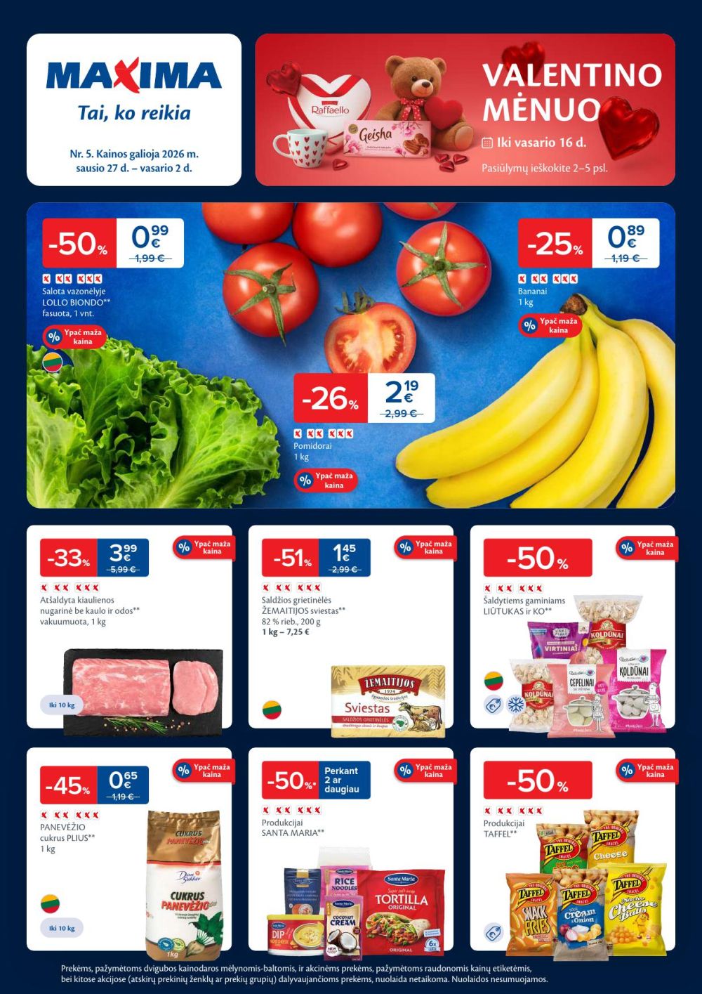 maxima - MAXIMA - Kaininis leidinys Nr.5 (2026 01 27 - 2026 02 02)