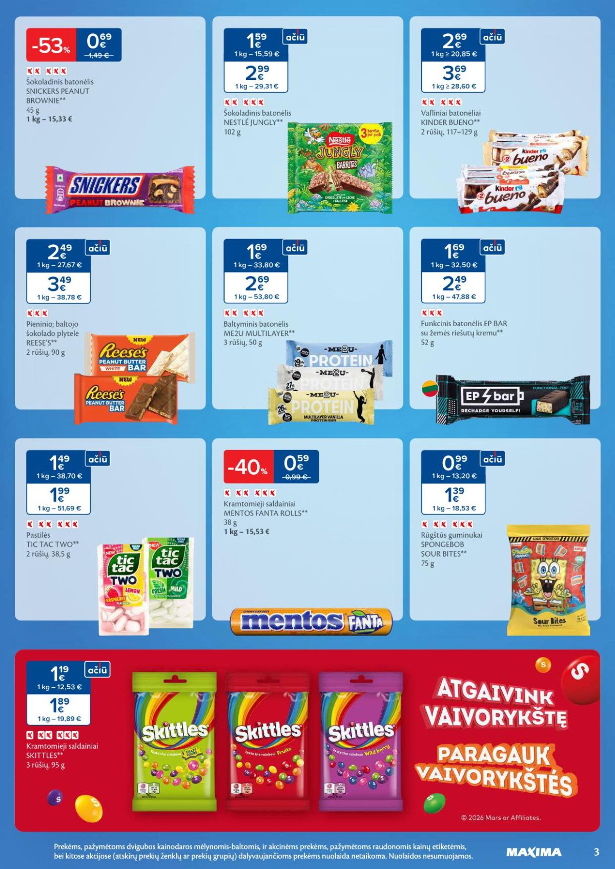 maxima - MAXIMA - Kaininis leidinys Nr.9 (2026 02 24 - 2026 03 02) - page: 3