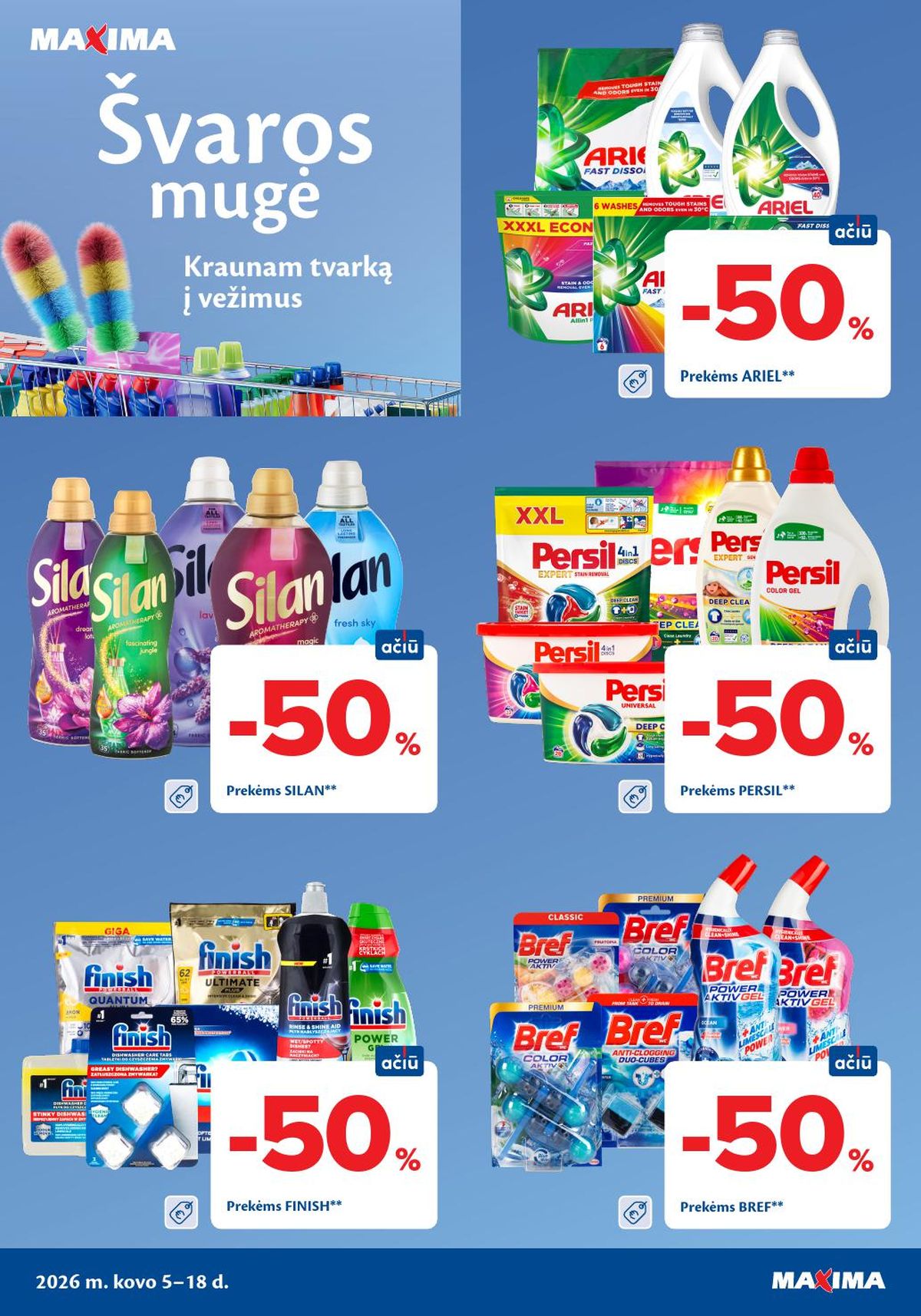 maxima - MAXIMA - Švaros mugė (2026 03 05 - 2026 03 18) - page: 1