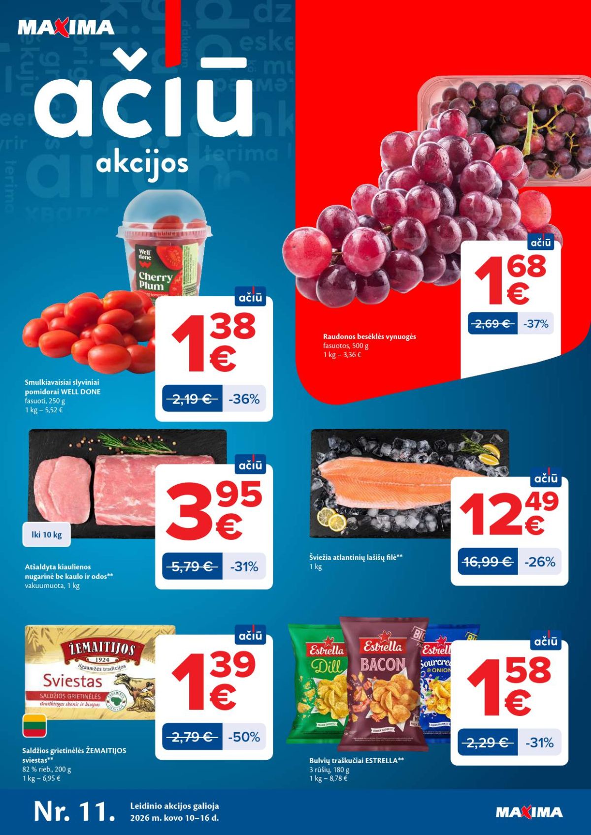 maxima - MAXIMA - Kaininis leidinys Nr.11 (2026 03 10 - 2026 03 16) - page: 1