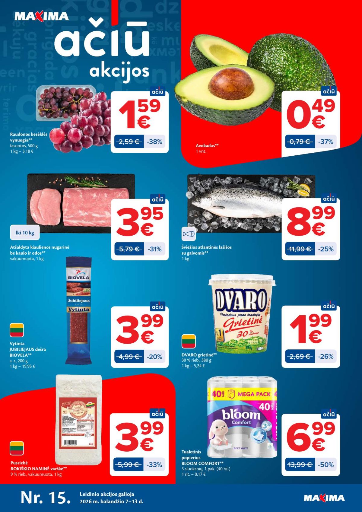 maxima - MAXIMA - Kaininis leidinys Nr.15 (2026 04 07 - 2026 04 13)