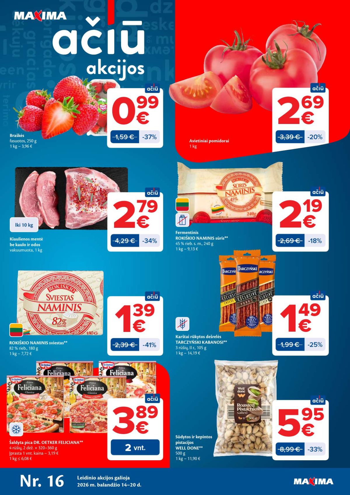 maxima - MAXIMA - Kaininis leidinys Nr.16 (2026 04 14 - 2026 04 20)