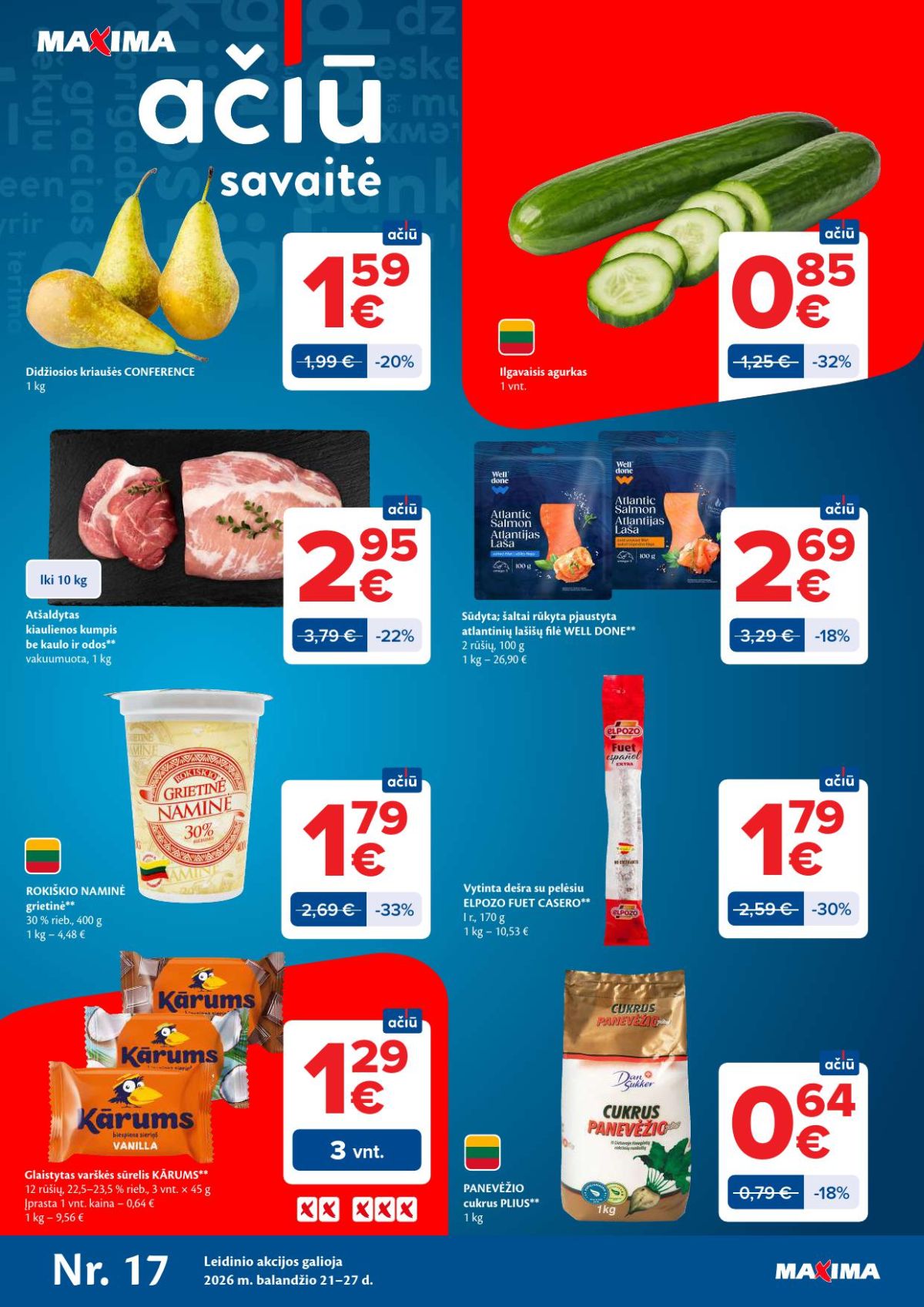 maxima - MAXIMA - Kaininis leidinys Nr.17 (2026 04 21 - 2026 04 27) - page: 1