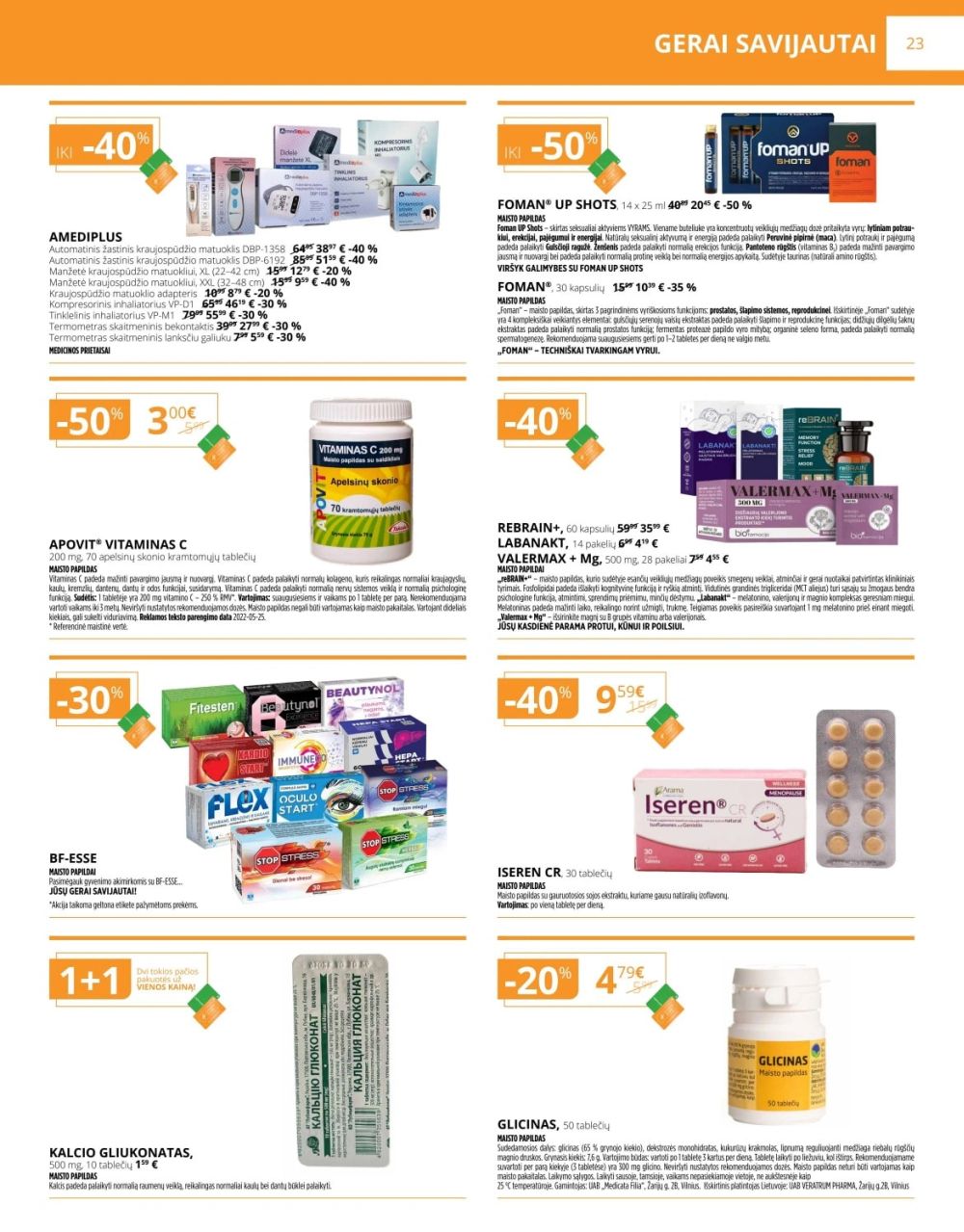 gintarine-vaistine - GINTARINĖ VAISTINĖ (2025 11 01 - 2025 11 30) - page: 23