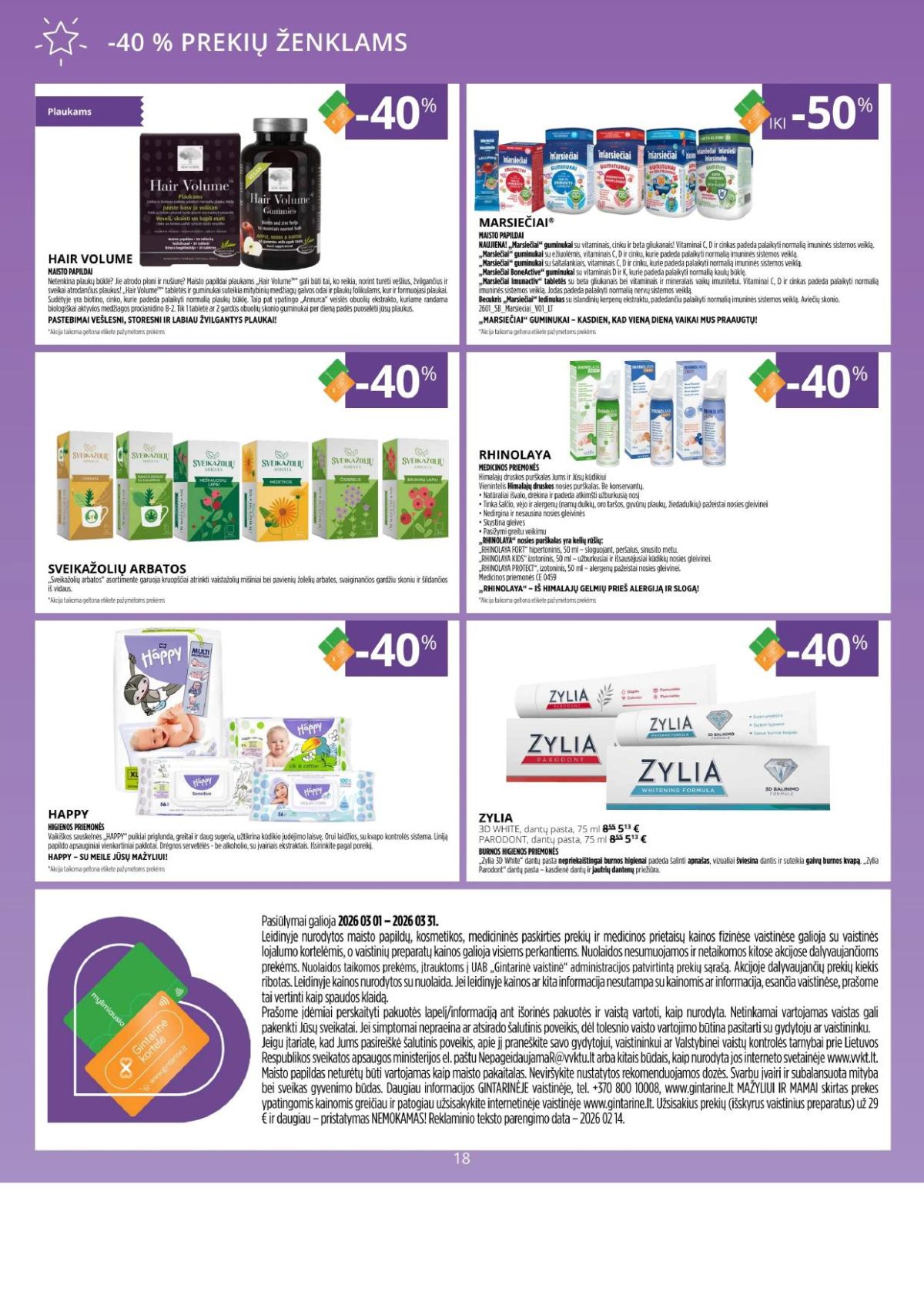 gintarine-vaistine - GINTARINĖ VAISTINĖ (2026 03 01 - 2026 03 31) - page: 18