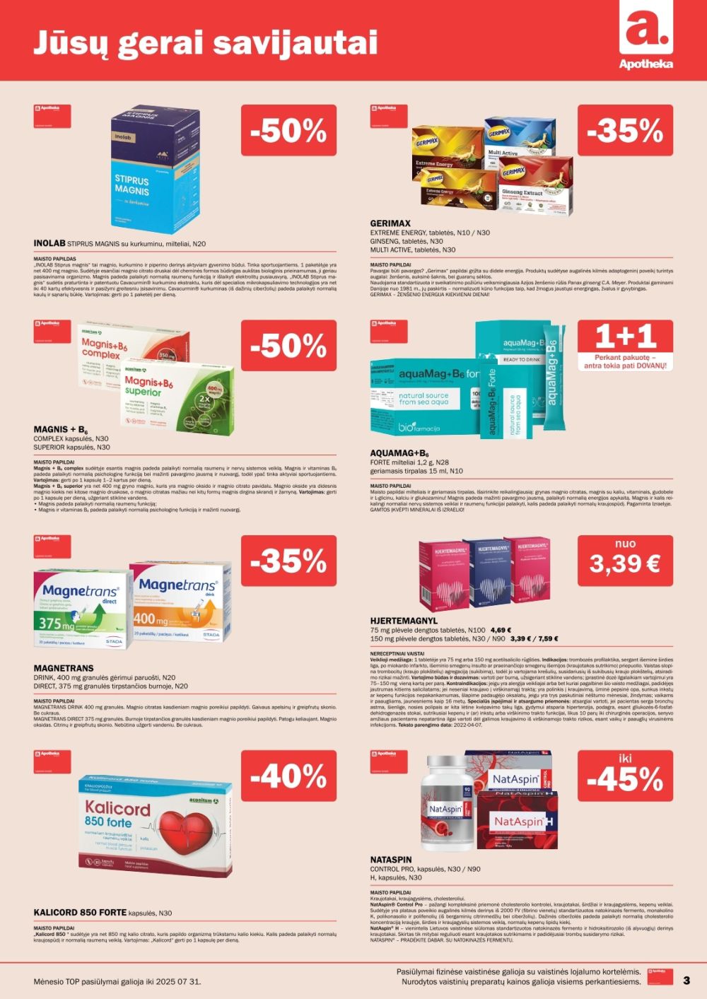 apotheka - APOTHEKA (2025 07 01 - 2025 07 31) - page: 3