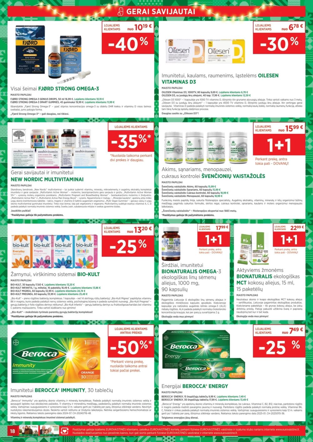 eurovaistine - EUROVAISTINĖ (2025 12 01 - 2025 12 31) - page: 18