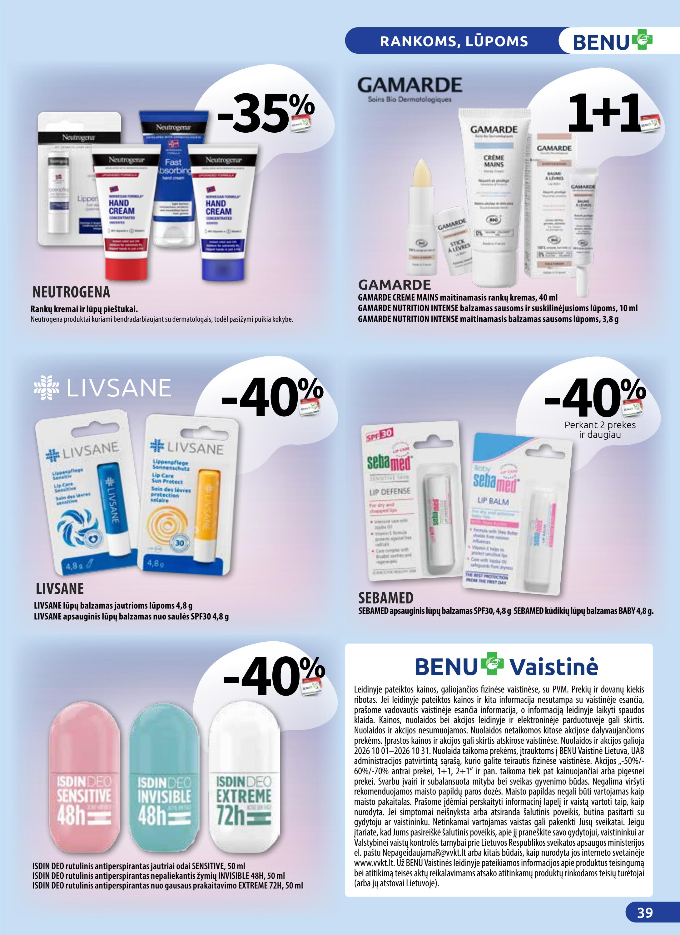 benu-vaistine - BENU mėnesio leidinys (2026-10) - page: 39