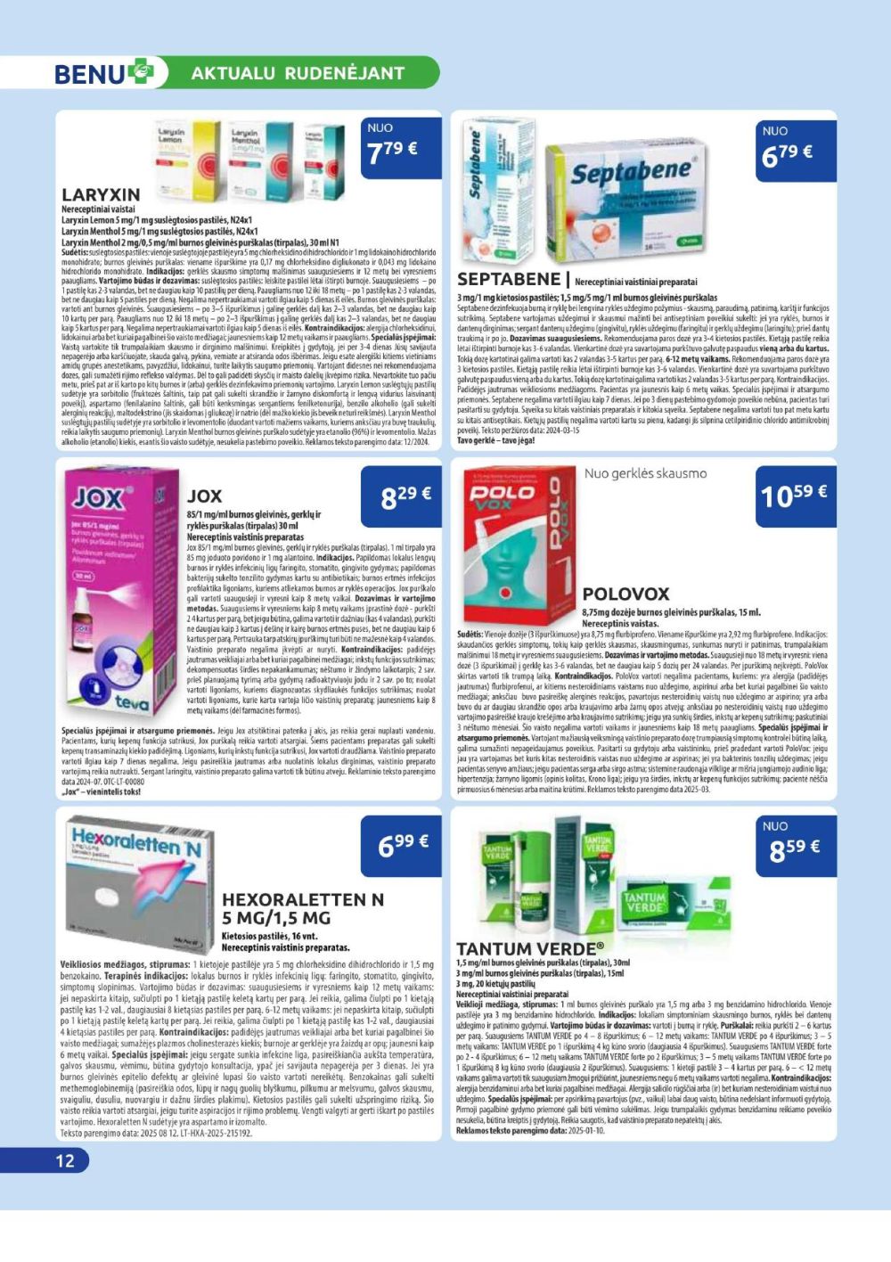 benu-vaistine - BENU VAISTINĖ (2025 11 01 - 2025 11 30) - page: 12 benu-vaistine - BENU VAISTINĖ (2025 11 01 - 2025 11 30) - page: 12