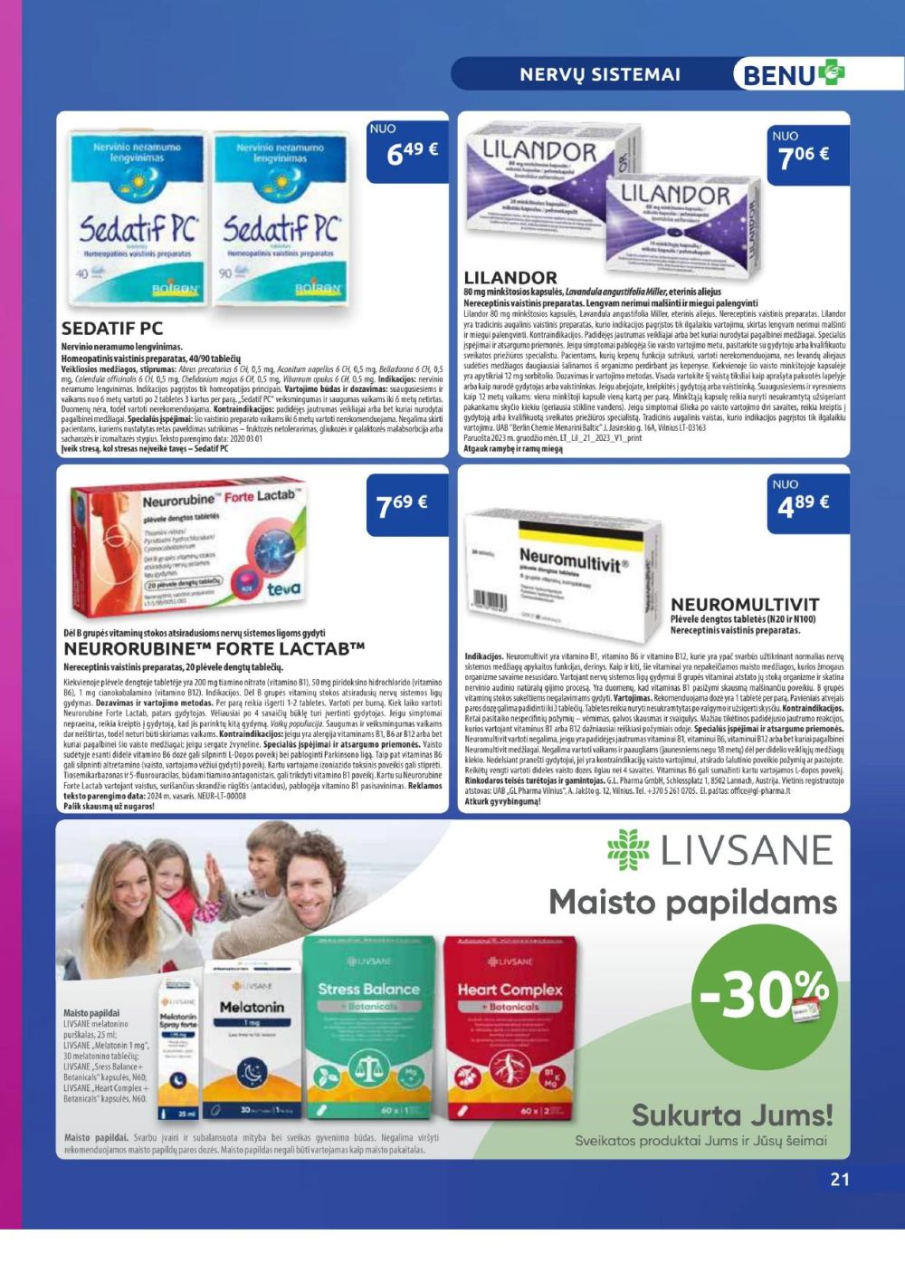 benu-vaistine - BENU VAISTINĖ (2025 11 01 - 2025 11 30) - page: 21 benu-vaistine - BENU VAISTINĖ (2025 11 01 - 2025 11 30) - page: 21