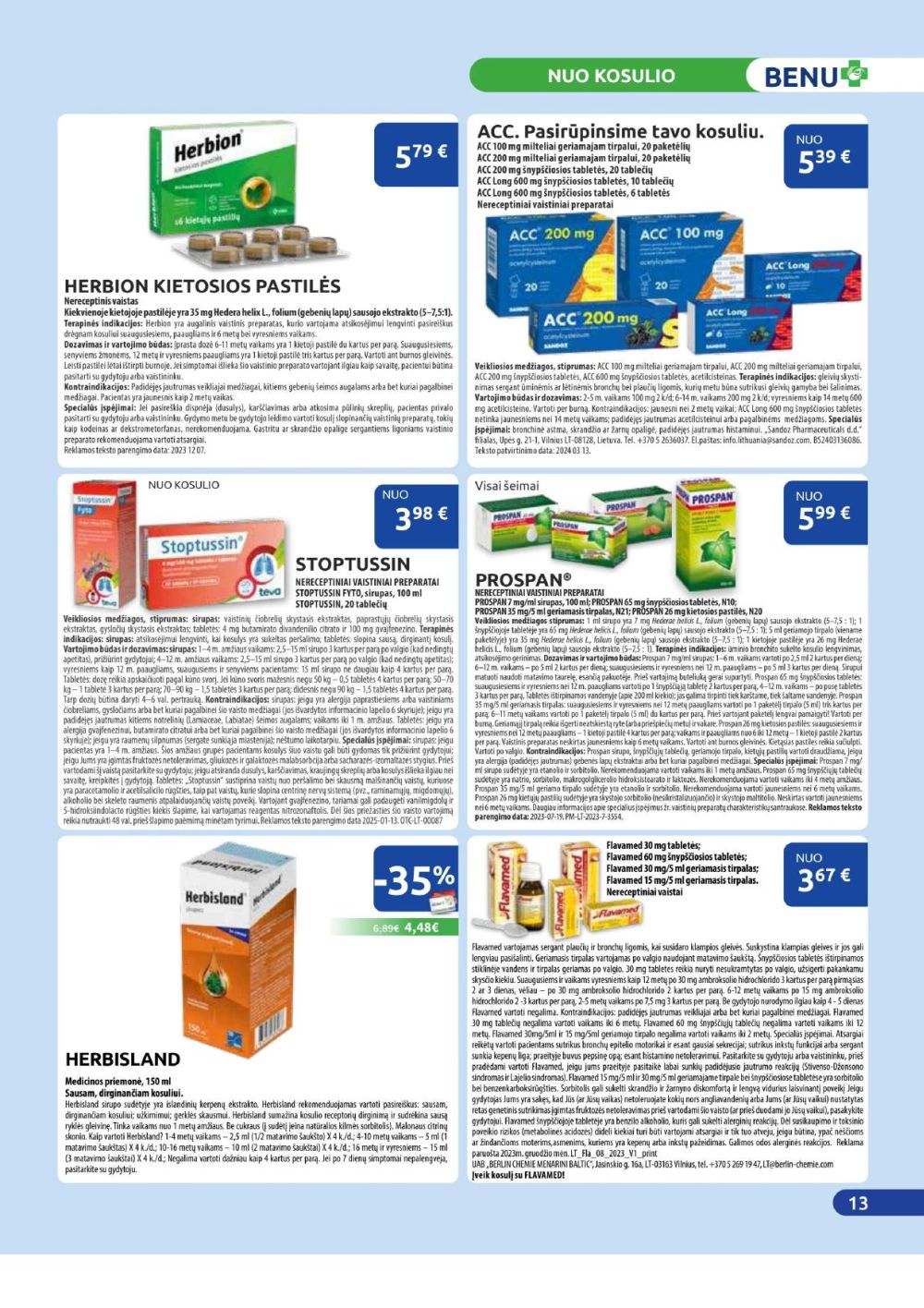 benu-vaistine - BENU VAISTINĖ (2025 11 01 - 2025 11 30) - page: 13 benu-vaistine - BENU VAISTINĖ (2025 11 01 - 2025 11 30) - page: 13